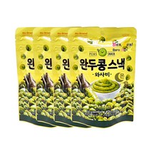 No Brand 완두콩스낵 와사비, 4개, 120g