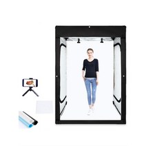 LED 스튜디오 텐트 박스 접이식 사진 촬영 배경 조명 라이트 휴대용, 02. (LED 램프 패널 2개) 100CM