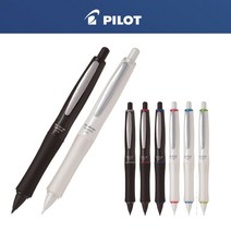 PILOT 파이롯트 닥터그립샤프 퓨어블랙 화이트 0.5mm, HDGPW-80R-NC 투명