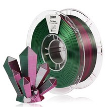 필라멘트 PLA 3d 프린터 소모품 재료 투톤 ± 한 롤은 두 가지 색상이 있습니다, [11] rose-red- green
