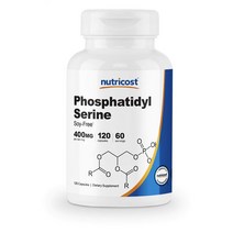 뉴트리코스트 포스파티딜세린 120캡슐 Nutricost Phosphatidylserine Soy Free Non-GMO Gluten Free (미국배송)