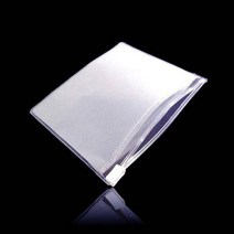 주방잡화 두꺼운 반투명 PVC 지퍼백 파우치 17cmX15cm 100매, 1