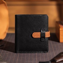 [당일발송] 소가죽 트리폴드 반지갑 DIY 키트 (+온라인영상), 브라운