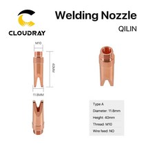가정용 용접기 Clouday QILIN 레이저 용접 노즐 M10 스레드 직경 11.8mm 용 휴대용 구리, [06] Type F, 06 Type F