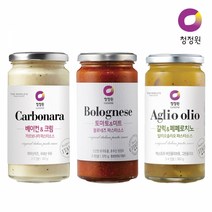 [청정원] 파스타소스 350g 3개(까르보나라+볼로네즈+알리오올리오), 단품