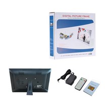 디지털액자 전자액자 전자앨범 선반 광고 수직 스크린 HD IPS 133 인치 비디오 루프 SD USB 자동 재생 디지, 02 White_01 EU Plug