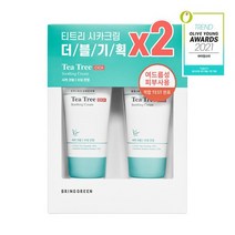 브링그린 티트리 시카 수딩크림 100ml x 2개 올리브영 화장품 남성 여성 스킨케어, 기본