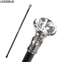 어르신 등산 지팡이 접이식 초경량 패션 노인용 나무 명품 고급 지팡이 걸음보조기 다이아몬드 유형 핸들 럭셔리 워킹 스틱 남자 장식 워킹 여성 우아한 빈티지 손 워킹 스틱, 투명한