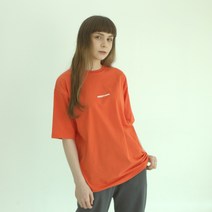 남녀공용 반팔티셔츠 AMOSTUDIO Small Logo Half T-Shirts(A021TS01OR)