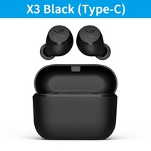 앤커 사운드코어 edifier x3 x3s tws 무선 블루투스 이어폰 블루투스 5.2 음성 보조 터치 제어 음성 보조 최대 28시간 재생, 스페인, x3 검정(유형-c)
