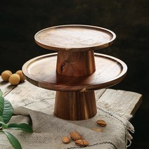 우드트레이 케이크스탠드 디저트 케이크트레이 홈카페, 우드트레이(대)