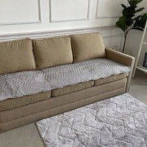 코스트코 피오니 면 소파 러그 70 x 240cm - 패치워크 그레이