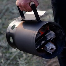 LW 숯 스타터 바베큐 BBQ 캠핑 숯불착화기 불멍, E숯스타터 대형 블랙