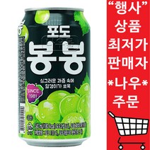 포도 봉봉 340ml 24개 1Box 음료수 캔 뚱캔 음료, 더킹덤 1, 더킹덤 본상품