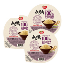 동원 쎈쿡 현미밥 195g x24개 즉석밥 즉석 한끼 혼밥 밥 점심 박스 면 추천 종류 가격 차박 음식 여행 캠핑 야식, 쎈쿡 현미밥 (즉석밥) 195g x24개