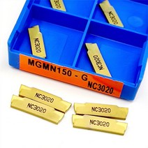 MGMN150 NC3020 10PCS CNC 가공 금속 선반 부품 MGMN 150 엔드 밀링 커터 카바이드 터닝 툴, [01] MGMN150 NC3020