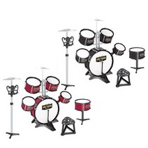 [베이비캠프]어린이 재즈 드럼 악기세트-6916, 블랙