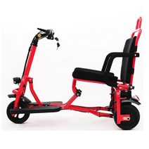 삼륜자전거 성인 세발자전거 접이식 3 륜 전기 자전거 인치 10 알루미늄 합금 휴대, 01 red_02 10inch