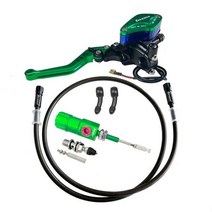 DIHODA 7/8 22mm CNC 오토바이 마스터 실린더 레버 클러치 키트 유압 펌프 50CC-300CC 혼다 야마하 가와사키 스즈키, Green B