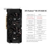 XFX-RX 580 8GB 4GB 2GB 그래픽 카드 AMD GPU Radeon RX590 570 560 550 R7 R9 370 380 비디오 데스크탑 P, 16 RX470 8GB 2Fan