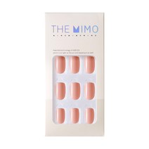 THEMIMO 더미모 말랑 착붙 네일팁 24tips 단색 컬러 붙이는네일팁 국내제작 인조손톱 풀팁, 더미모네일 32.코랄핑크, 1개