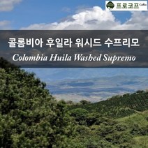 커피생두-콜롬비아 후일라 워시드 수프리모, 500g