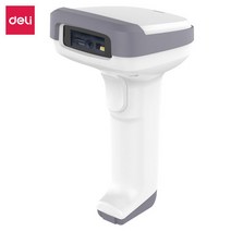 Deli QR코드 바코드 스캔 인식기 큐알코드 리더기 스캐너 기계 택배 포스 핸드 택배용 모바일 스마트, 14952 그레이