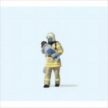 Preiser 28252 디오라마 미니어처 테라리움 어린이를 구조한 소방관 사람 피규어 모형 1:87 사이즈