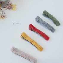 베베샤인 앙고라 니트 돌아기 헤어핀 여아 하객룩 여자아기 백일아기 집게핀 머리핀 5컬러