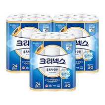 크리넥스 유한킴벌리 NEW 울트라클린 24롤 X 3팩, 없음