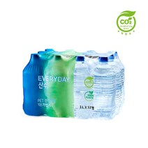 산수음료 에브리데이 산수 생수 (1L x48병 ECO-PET/무라벨 먹는샘물)