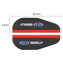 백미러 사이드미러 자동차 사이드 리어 뷰 미러 비 눈썹 스티커 탄소 섬유 geely atlas coolray mk cross emgrand GS GL 액세서리 2 개, 01 Black