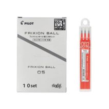 프릭션 노크볼펜용 리필심 0.5mm 3p, 레드, 2개