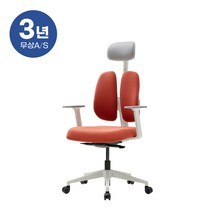 듀오백 골드 D2500G-ASW 패브릭 학생 책상 사무 의자, 그레이