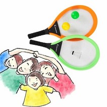 캠핑 온 가족이 쉽고 안전하게 즐기는 빅사이즈 라켓 운동, 타입:아이워너 플레이민턴|구성:세트 (오렌지+그린)