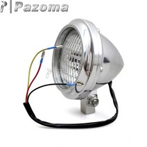 오토바이 헤드라이트 바이크 램프 오토바이 광택 H4 헤드 라이트 할리 소프테일 다이나 커스텀 크루저 12V, 03 Polish