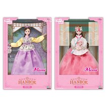 한복입은 미미인형 4세 어린이장난감 여아인형 아기자기한 여아, 유채아씨