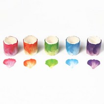 꽃잎 마스킹테이프 스티커 / DIY 만들기 방과후수업[낭만문구소], 하늘색