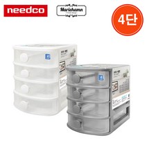 프리티 미니 서랍함4단/ 미니 서랍장 보관함 수납함 문구함 소품함 비품함 책상정리함 간물대/ 코지마트, 화이트