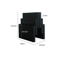 잡지꽂이 책꽂이 잡지거치대 중고대 바닥 탄창 인터넷 테이블 선반, 2.black