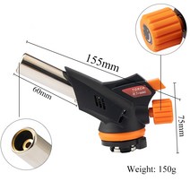 고화력캠핑버너 제라파워미니버너 용접 가스 토치 509C 총 부탄 불어 버너 Flamethrower 레코딩 자동 점화, 한개옵션0