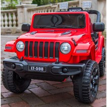 어린이 아동 초등학생 아기 4륜 충전식 전동차 전기차, 12V7A 배터리(4시간)+일반휠+레드