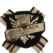 3-20pack 레트로 영국 스타일 패브릭 코사지 브로치 배지 빈티지 대학