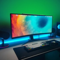 비상 PC 모니터 간접등 무드등 USB RGB 붙이는 LED바 줄조명 0.5m*4