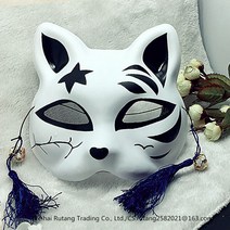 가면 아이디어 el발광 마스크 더우인동일제품 여우 남녀 아기고양이 무도회 비보잉, T03-채색 고양이 G-단면 구