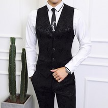 남자 니트 베스트 부티크 조끼 남자 영국 우아한 패션 비즈니스 캐주얼 바 바텐더 신사 슬림 포멀