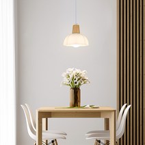 세비아 1등 펜던트 식탁등 주방조명 인테리어 LED 유리 우드, 세비아+LED 볼전구 10W 주백색