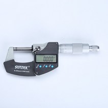 마이크로미터 Syntek 디지털 마이크로 미터 0.001mm 미터/인치 전자 외부 게이지 카바이드 팁 LCD 캘리퍼스, 02 25-50 미리메터