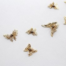 J595 3겹 나비 장식 전통 명절 한복 악세사리 부자재