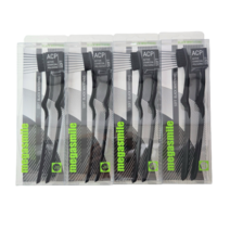 스위스 메가스마일 칫솔 4개+4개 초경량 명품 미백 칫솔, 소프트칫솔(블랙에디션), 8개